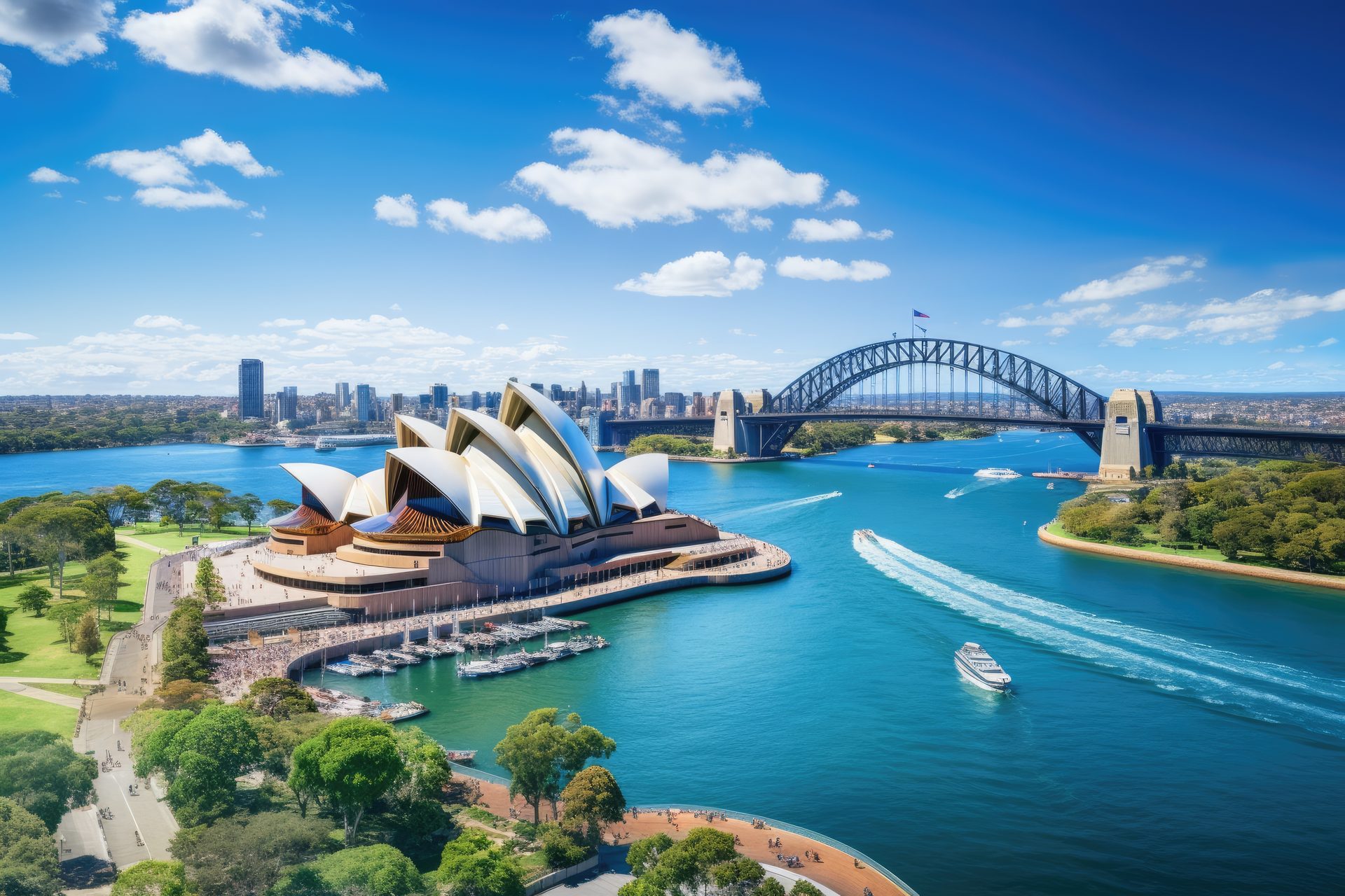 Sydney Opera House and Harbour Bridge